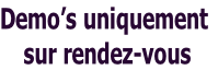 Demo’s uniquement
 sur rendez-vous